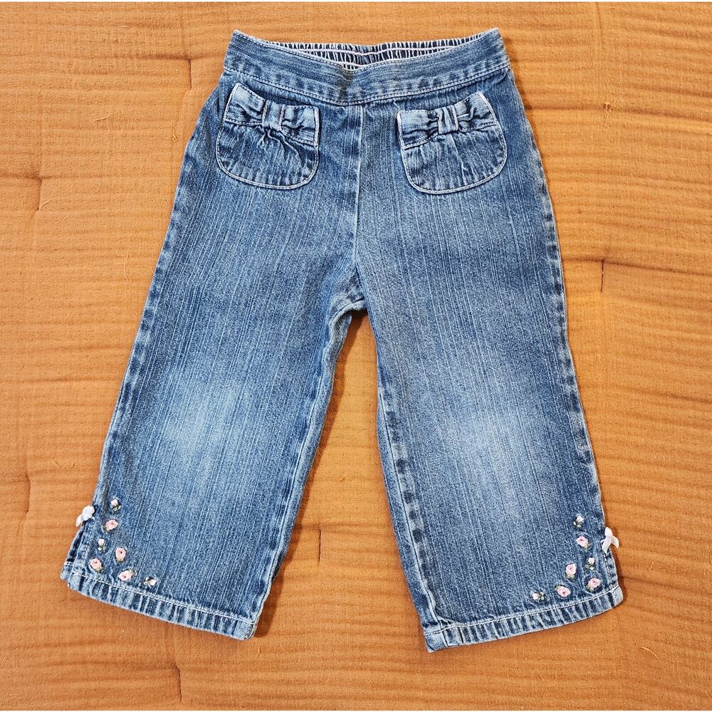 Gymboree Embroidered Flowers Jeans